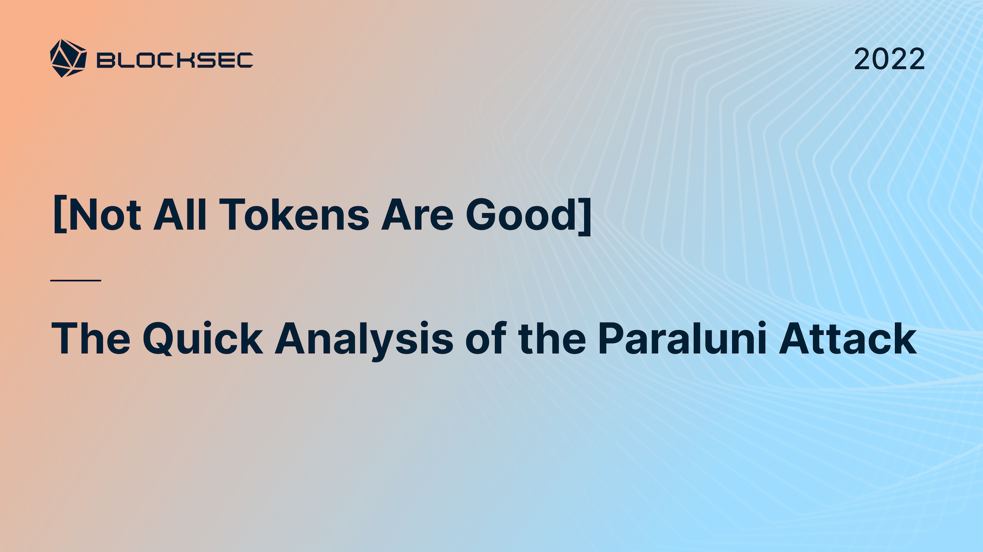[Not All Tokens Are Good] The Quick Analysis of the Paraluni Attack