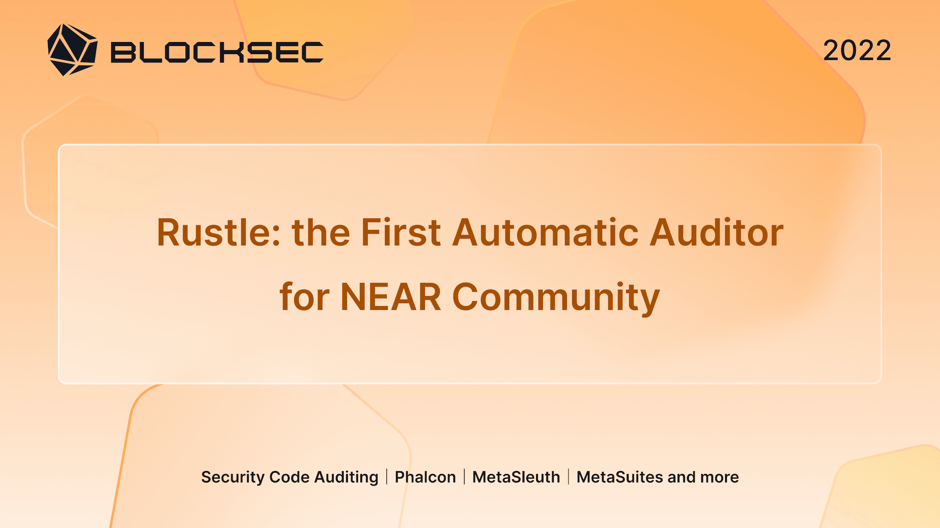 Rustle: the First Automatic Auditor for NEAR Community